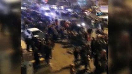 Vatandaşlardan askeri konvoya sevgi gösterisi