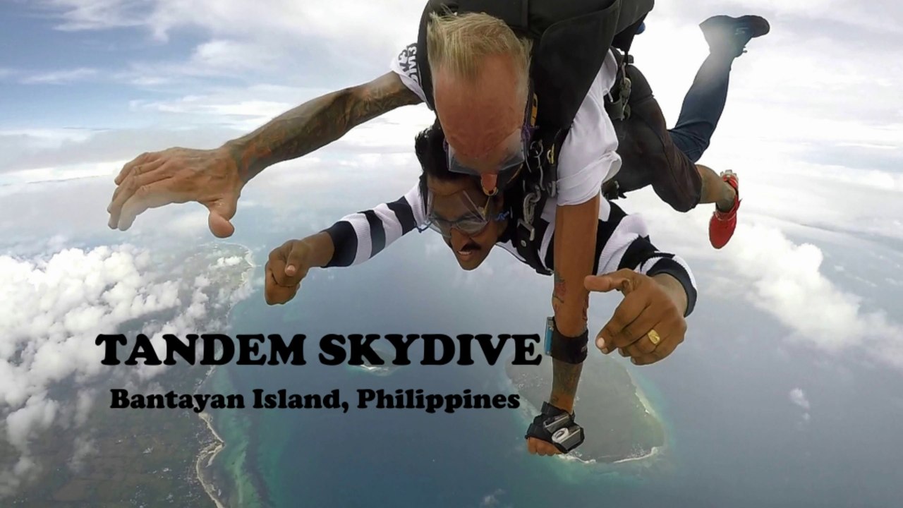 Tandem_SkyDive at Bantayan Island,  Cebu, Philippines