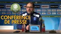 Conférence de presse AJ Auxerre - Nîmes Olympique (0-0) : Pablo  CORREA (AJA) - Bernard BLAQUART (NIMES) - 2017/2018
