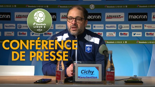 Conférence de presse AJ Auxerre - Nîmes Olympique (0-0) : Pablo CORREA (AJA) - Bernard BLAQUART (NIMES) - 2017/2018
