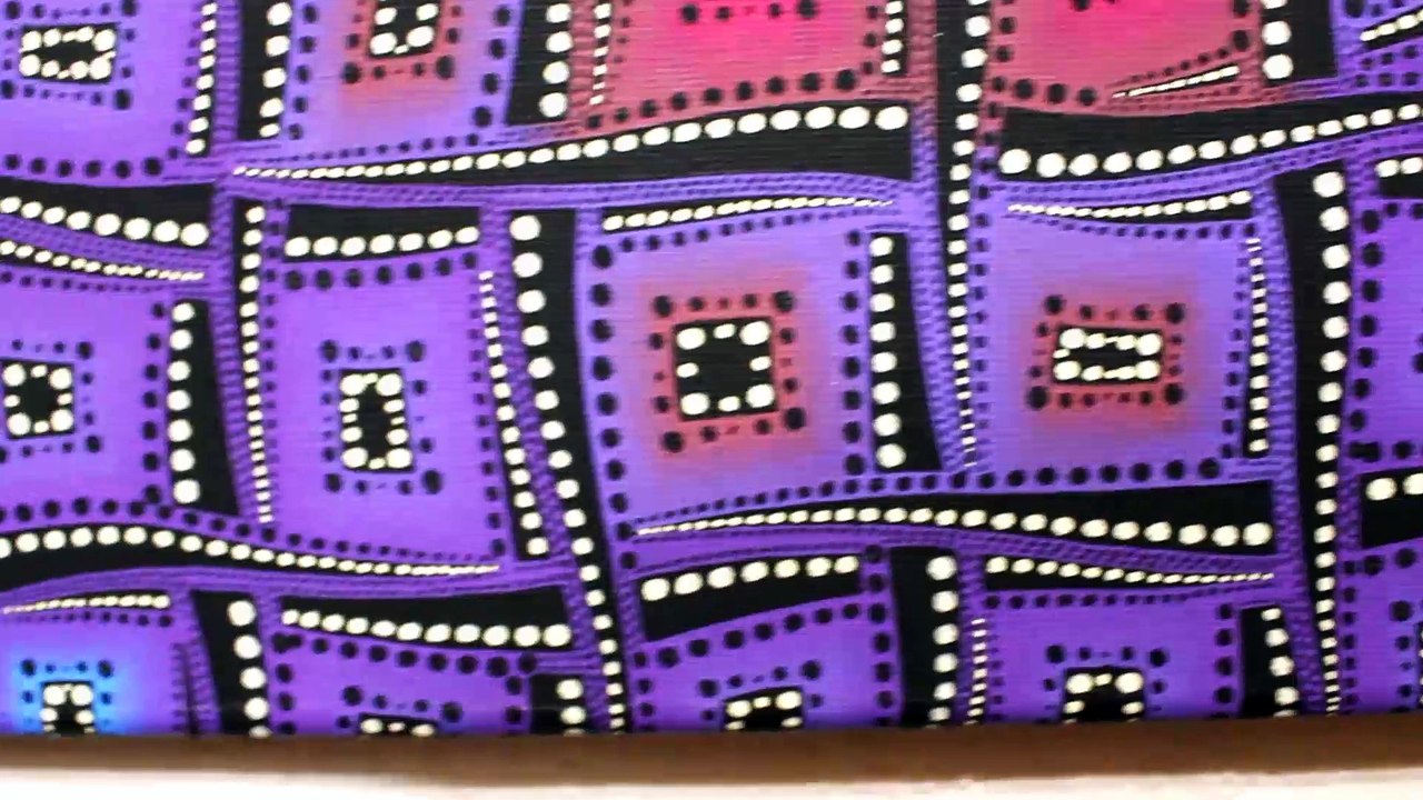 Tableau contemporain : Mouvements de couleurs violâtres.