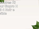 SAVFY Set 8en1 Gopro Kit daccessoires Kit Combo pour Gopro Hero 1 2 3 3 4 Noir