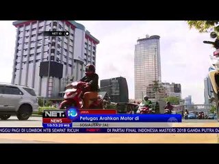 Petugas Arahkan Motor di 2 Jalur Paling Kiri - NET 10