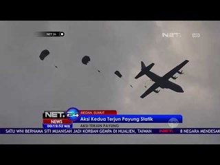 TNI AU Terjun Payung Free Fall NET24