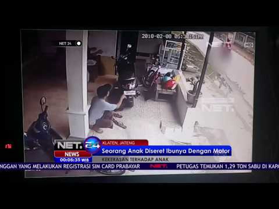 Karena Stress, Seorang Tega Ibu Menyeret Anak Dengan Sepeda Motor - NET 24