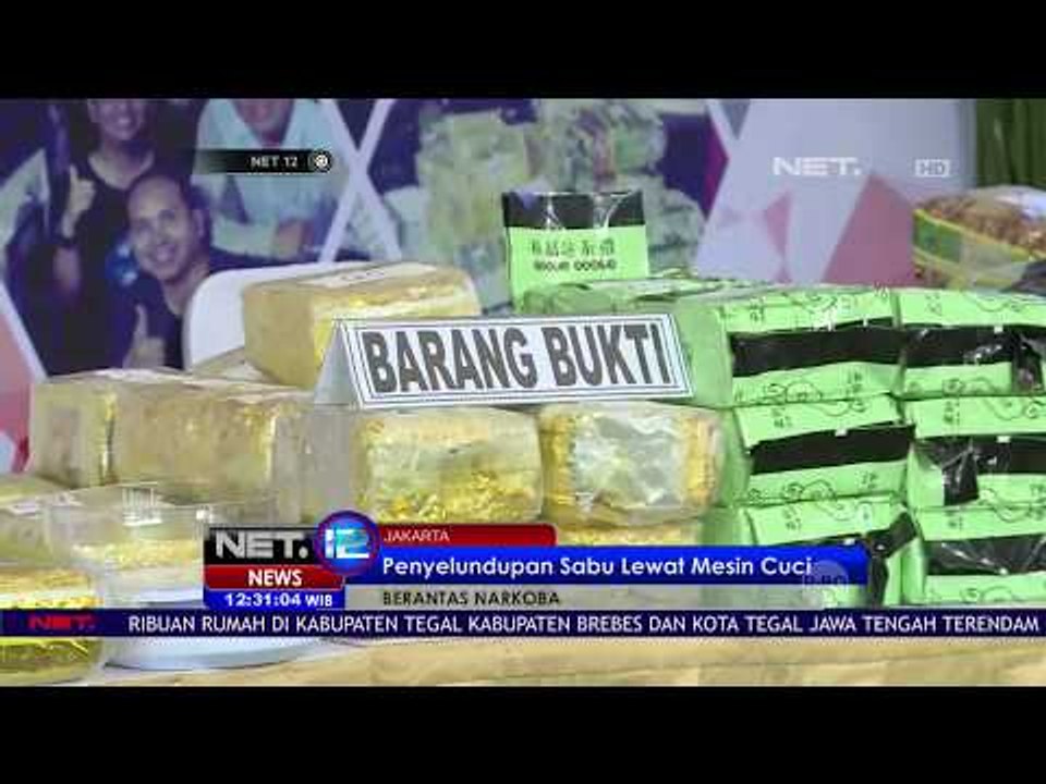 Penyelundupan Sabu Lewat Mesin Cuci - NET 12