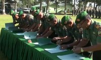 TNI di Sumut Tanda Tangan Pakta Netralitas