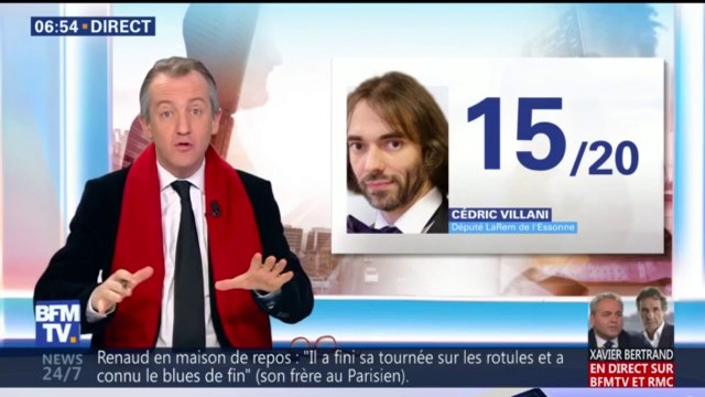 Christophe Barbier donne un 15/20 à Cédric Villani pour son plan maths