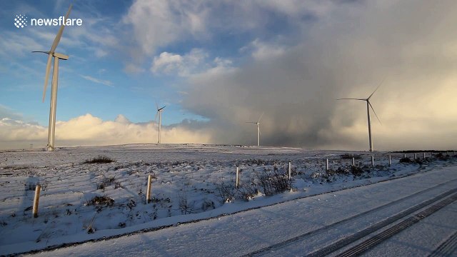 N Ireland blanketed white after snow and hail storm