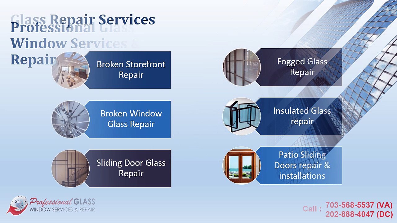 24/7 Hour Emergency Glass Repair Service at Baltimore MD | Call @ (703) 879-8777