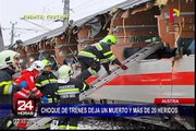 Austria: choque de trenes deja un muerto y más de 20 heridos