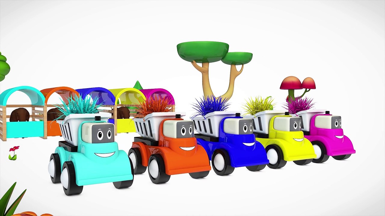 Colors Elephant Grass Learn Shapes Car W Number Cartoon Nursery Rhymes Songs For Children