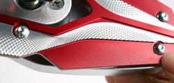 Motorcycle Mirrors Viper Red Adjustable Sportsbike with Chrome Mirror Base | KiWAV