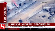 Saldırı hazırlığındaki YPG�li teröristler TSK tarafından böyle havaya uçuruldu