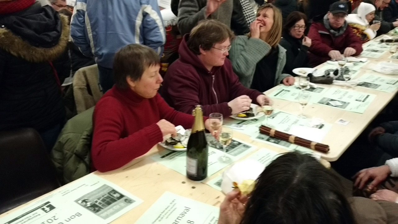 Le petit-déjeuner des gilles de Binche