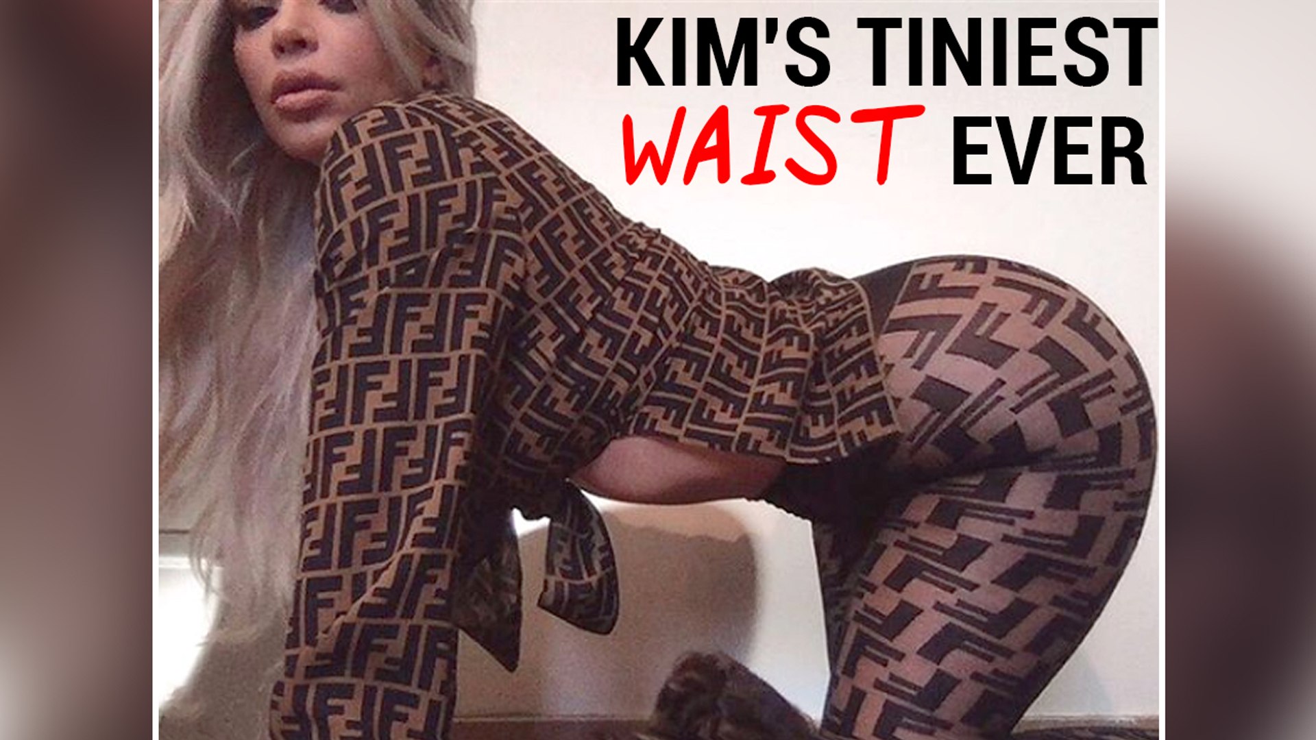 Kim Kardashian Flaunts 24-Inch Waist, Kim's Tiniest Waist Ever