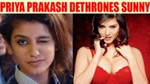 Priya Prakash dethrones Sunny Leone, becomes most Googled celebrity | Oneindia News