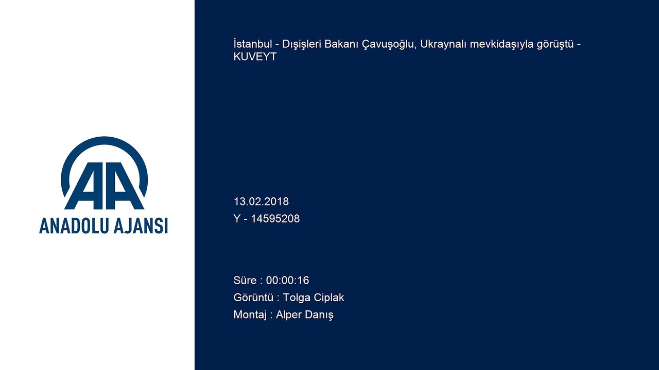 Dışişleri Bakanı Çavuşoğlu, Ukraynalı mevkidaşıyla görüştü - KUVEYT