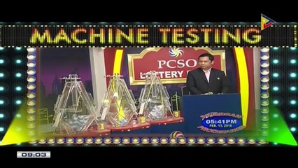 PCSO 9 PM Lotto Draw, February 13, 2018