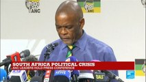South Africa: ANC leaders hold press conference on Jacob Zuma''s fate