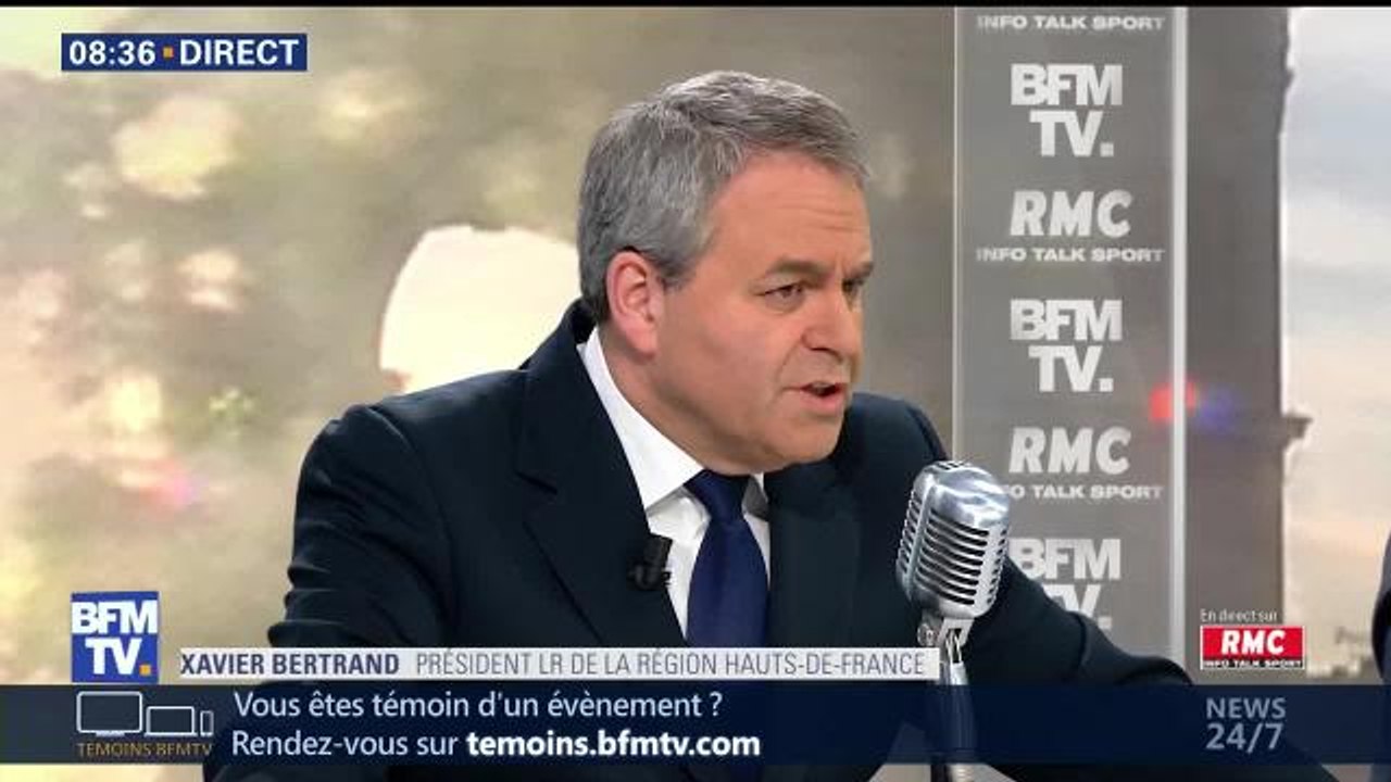 VIDEO. Xavier Bertrand "comprend" que Nicolas Hulot porte plainte contre le magazine Ebdo