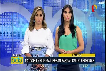 Loreto: nativos liberan embarcación retenida en el río Marañón durante paro