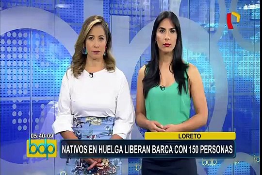 Loreto: nativos liberan embarcación retenida en el río Marañón durante paro