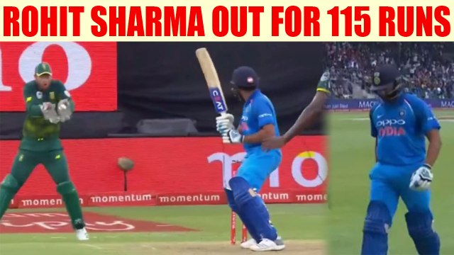 India vs South Africa 5th ODI : Rohit Sharma dismissed for 115 runs | Oneindia News