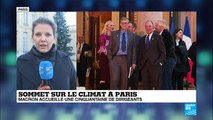 Sommet sur le climat à Paris : Macron accueille une cinquantaine de dirigeants