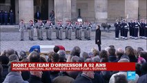 REPLAY - Mort de Jean d'Ormesson: hommage national aux invalides