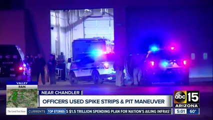 Suspect in custody after pursuit in the Valley