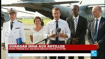 REPLAY - Discours d'Emmanuel Macron à Pointe-à-Pitre après le passage de l'ouragan Irma aux Antilles