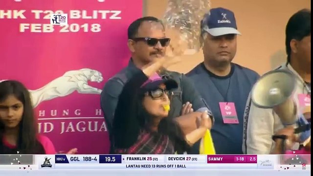 Hong Kong Twenty20 Blitz 2018 Wining Moments Final Darren Sammy Hung Hom JD Jaguars 11 Feb