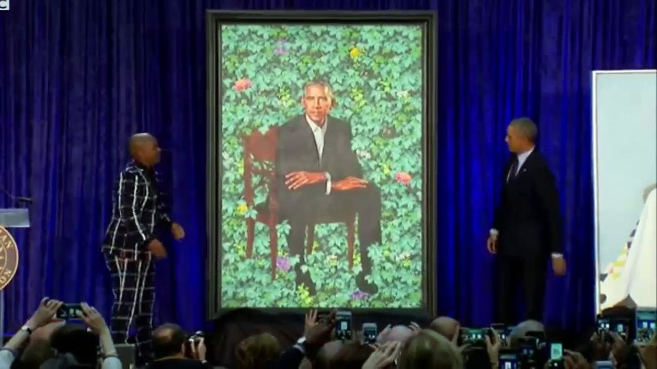 Obama's portrait unveiled