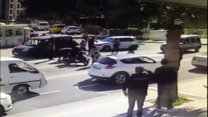 Motosiklet kazası güvenlik kamerasına yansıdı - MUĞLA