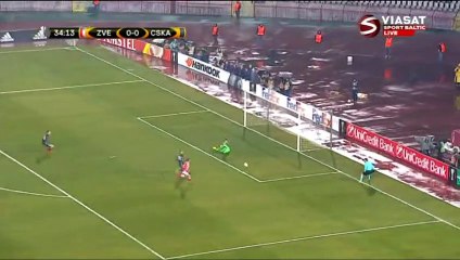Nemanja Radonjic 100% CHANCE - FK Crvena zvezda 0-0 CSKA Moscow 13.02.2018