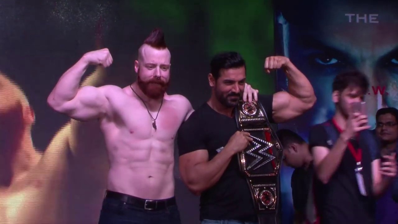 John Abraham Vs Sheamus WWE Superstar In Mumbai - Force 2 Promotion