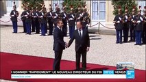Retour en VIDÉO sur la passation de pouvoirs entre François Hollande et Emmanuel Macron