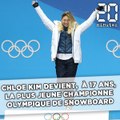 JO 2018: À 17 ans, Chloe Kim devient la plus jeune championne olympique de snowboard