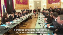 Les élus de Corse reçus au ministère de l'Intérieur à Paris