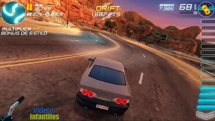 Car racing game skidding
