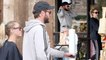 Make-up free Miley Cyrus goes grocery shopping with Liam Hemsworth in Malibu.