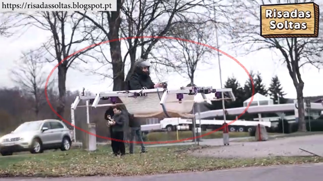 Young boys create flying bath to go buy a sandwich