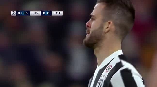 Gonzalo Higuain Goal - Juventus 1-0 Tottenham - 13.02.2018