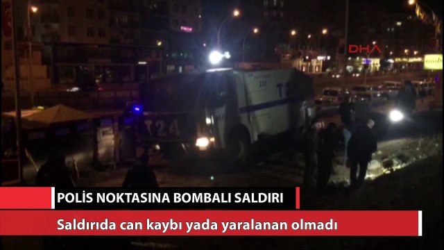 Polis noktasına bombalı saldırı
