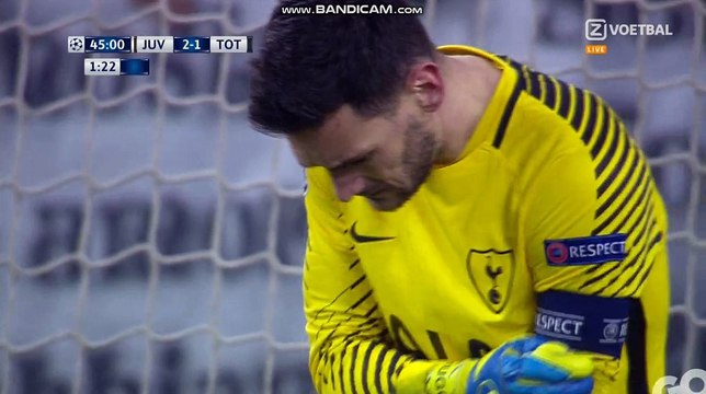 Gonzalo Higuain Misses Penalty - Juventus 2 vs Tottenham Hotspur 1 - UEFA Champions League - 13-2-2018