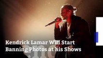 Kendrick Lamar Will Start Banning Photos at his Shows