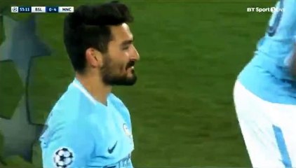 Ilkay Gundogan Goal HD -  Basel_0-4_Manchester City 13.02.2018