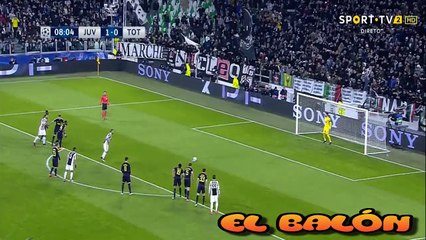 2-0 Gonzalo Higuaín 9' (Penalty) Juventus vs Tottenham  (Champions League - Octavos de final) 13-02-2018