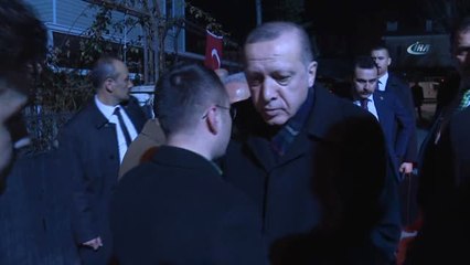 Cumhurbaşkanı Erdoğan, Şehit Ailesini Ziyaret Etti